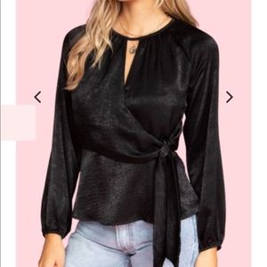 Naked Long Sleeve Tie Top